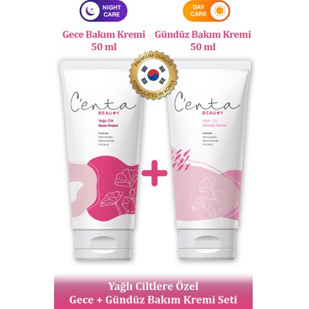 C'enta Beauty Yağlanma Karşıtı Krem Tanışma Paketi - Cica Krem Seti Leke Kremi Fiyatı