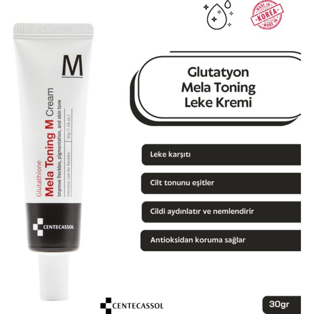 Centecassol Mela Toning Leke Kremi - Glutatyon Ve Tranexamid Acid Içeren Aydınlatıcı, Nemlendirici, Onarıcı Krem Leke Kremi Fiyatı