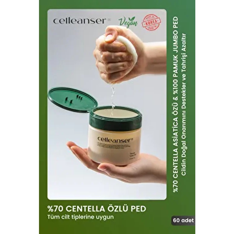 Centella Asiatica Içeren %100 Pamuktan Yapılmış Nemlendirici Temizleme Pedi Therapy Toner Pad Tonerler Fiyatı