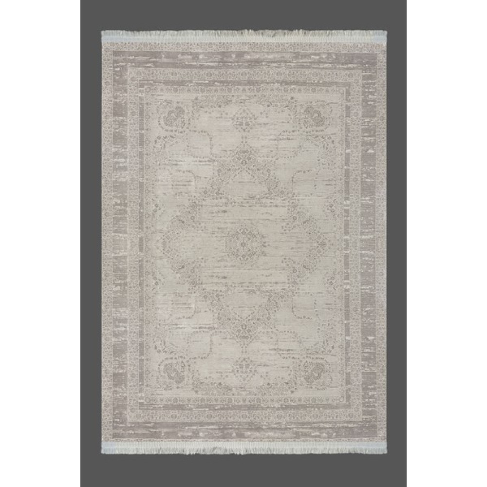 Centro Home&living Otto Koleksiyon Doğal Bambu Makina Halısı B577B - 200 x 290 cm - Açık Gri - Gri Salon Halısı Fiyatı
