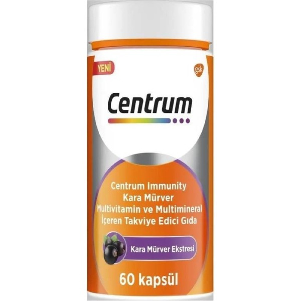Centrum Immunity Kara Mürver Multivitamin ve Mineral 60 Kapsül Amino Asit Fiyatı