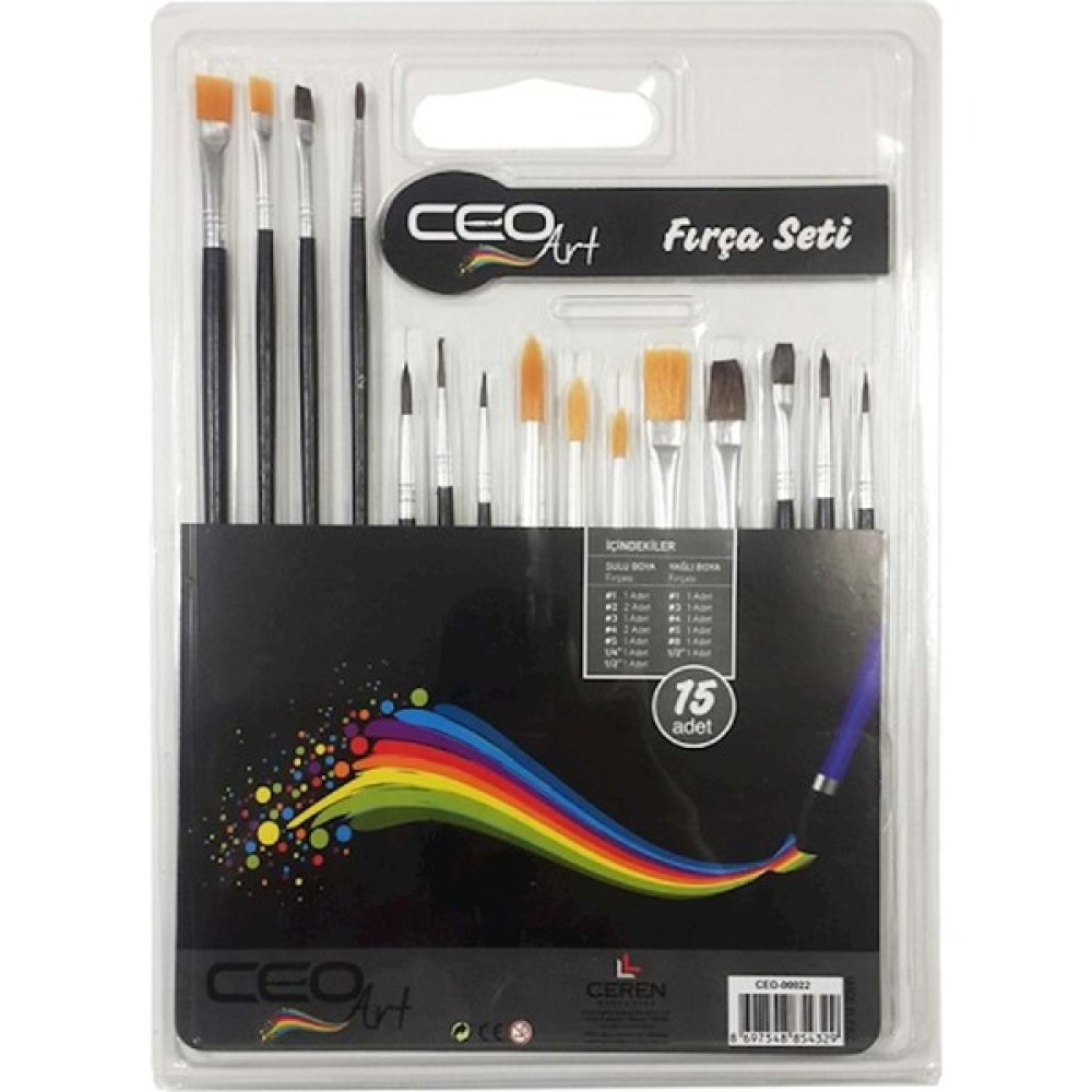 Ceo Art Fırça Seti 00022 15'li Fırça Fiyatı