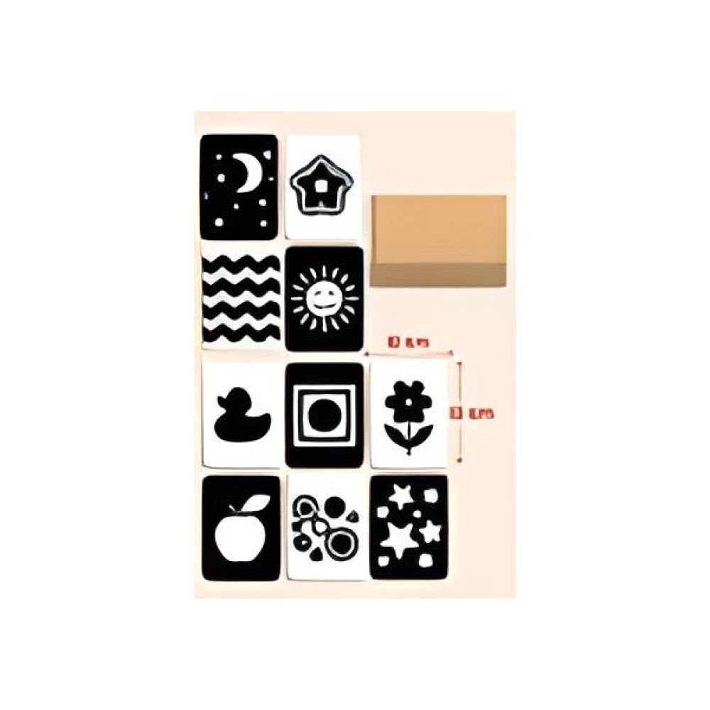 Ceo Design Ahşap Eğitici Kartlar 0-3 Ay Erken Eğitim Zeka Kartı Bebek Görsel Uyarım Kartları Visual Stimulation Bebek Oyuncakları Fiyatı