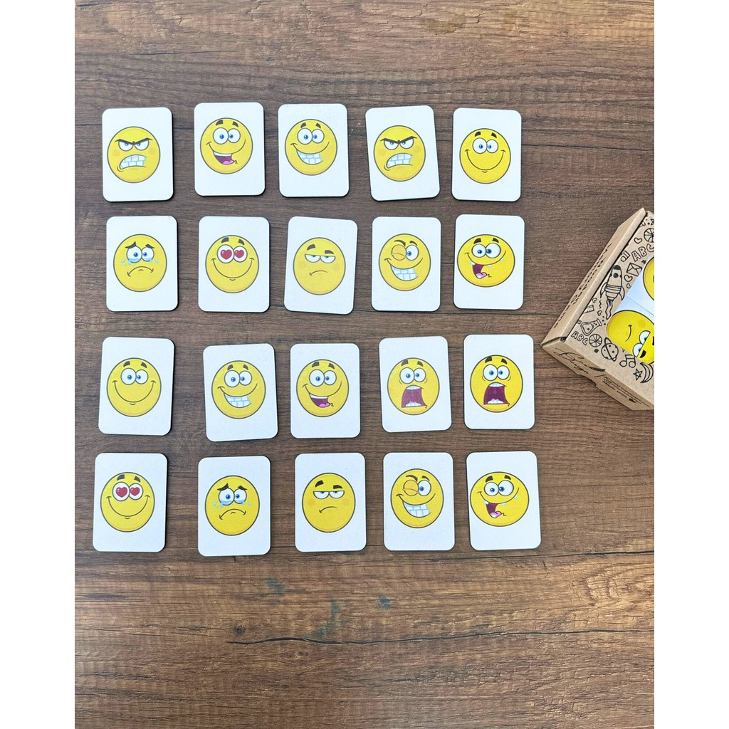 Ceo Design Ahşap Hafıza ve Erken Eğitim Emoji Eşleştirme Oyunu Montessori Oyuncak. Anne Bebek Oyuncak Fiyatı