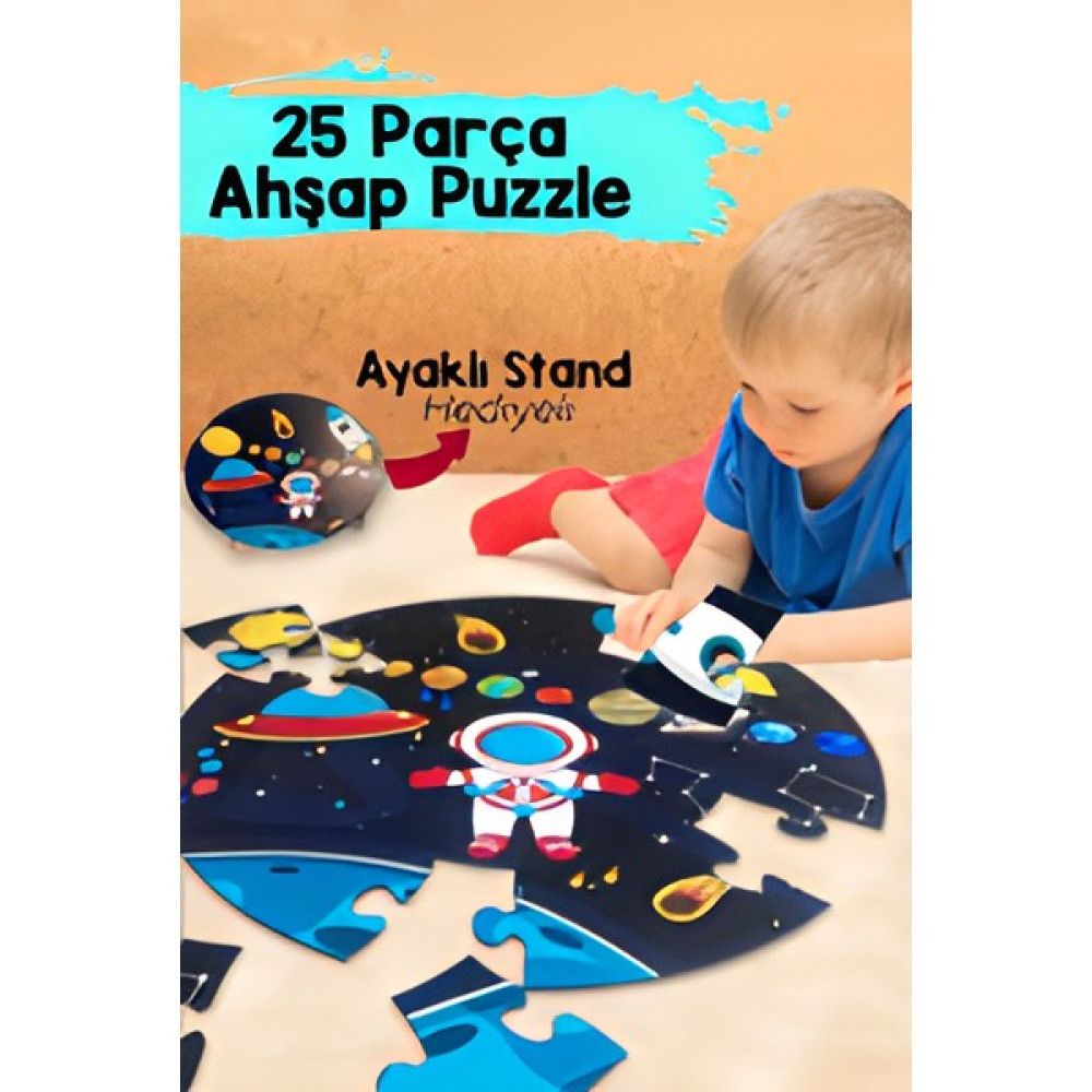 Ceo Design Gezegenler ve Uzay Temalı Mega BOY42CM Çapında Ahşap 25 Parça Puzzle Çocuk Eğitici Oyuncak Fiyatı
