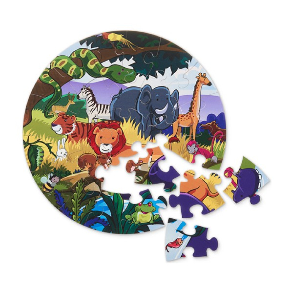 Ceo Design Safari Temalı 25 Parçalı 42CM Çapında Dev Ahşap Puzzle Eğitici Oyuncak Fiyatı