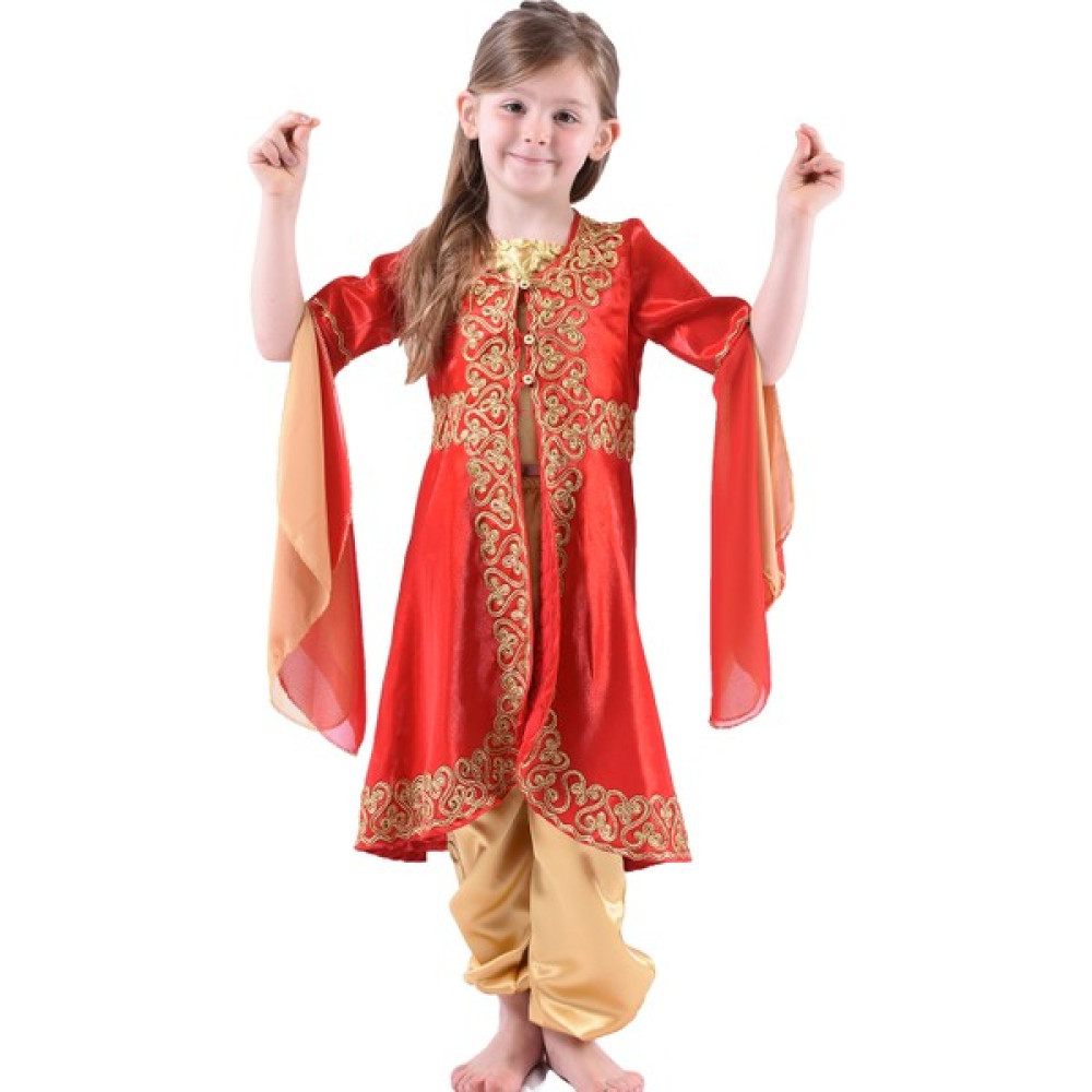 Ceocuk Kırmızı Çocuk Kaftan Bindallı Kına Elbisesi Elbise Fiyatı