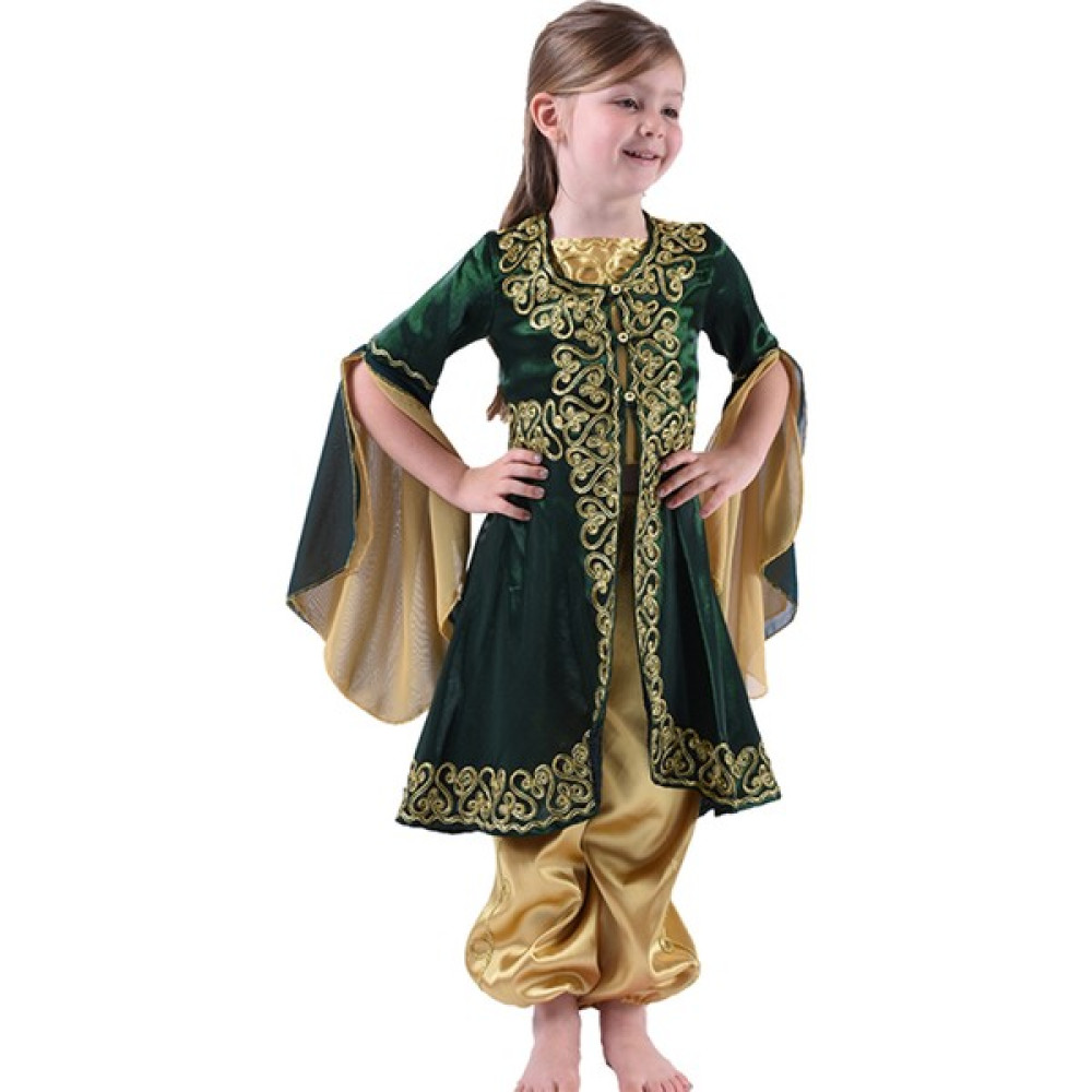 Ceocuk Yeşil Çocuk Kaftan Bindallı Kına Elbisesi Elbise Fiyatı