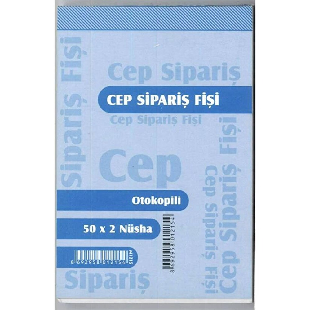 CEP SİPARİŞ FİŞİ OTOKOPİLİ 50X2 NÜSHA Ofis Malzemeleri Fiyatı