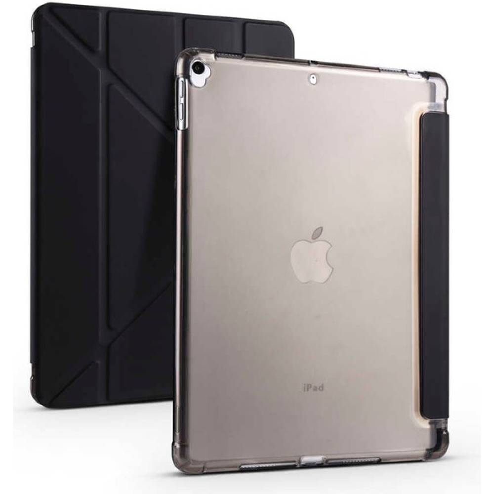 CepLab Apple iPad 9. Nesil 10.2 Inç Kılıf Kalem Bölmeli Silikon Smart Cover Tablet Kılıfı - Siyah Tablet Kılıfı Fiyatı