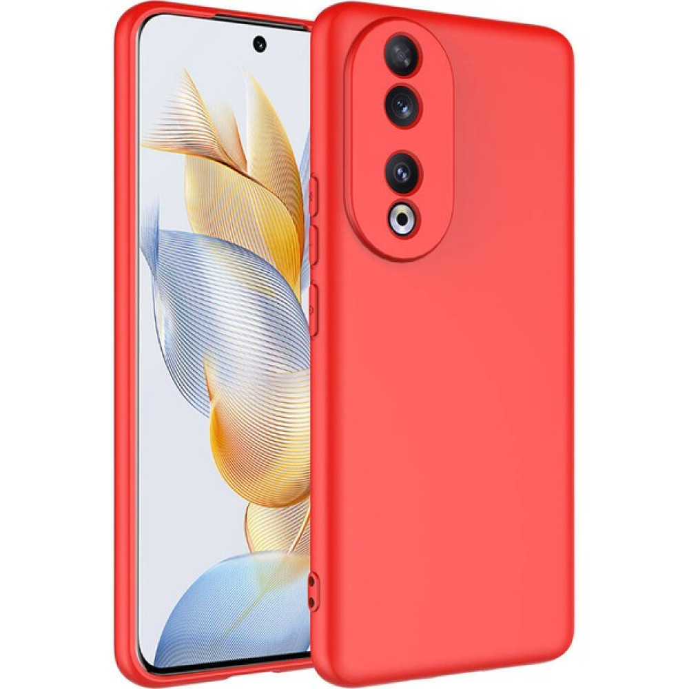 CepLab Huawei Honor 90 Kılıf Içi Kadife Lansman Kamera Korumalı Süet Silikon Kapak - Kırmızı Cep Telefonu Kılıfı Fiyatı