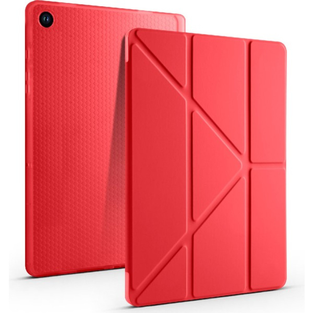 CepLab Samsung Galaxy Tab A9 Plus SM-X210/X215 11 Inç Kılıf Kalem Bölmeli Silikon Smart Cover Tablet Kılıfı - Kırmızı Tablet Kılıfı Fiyatı