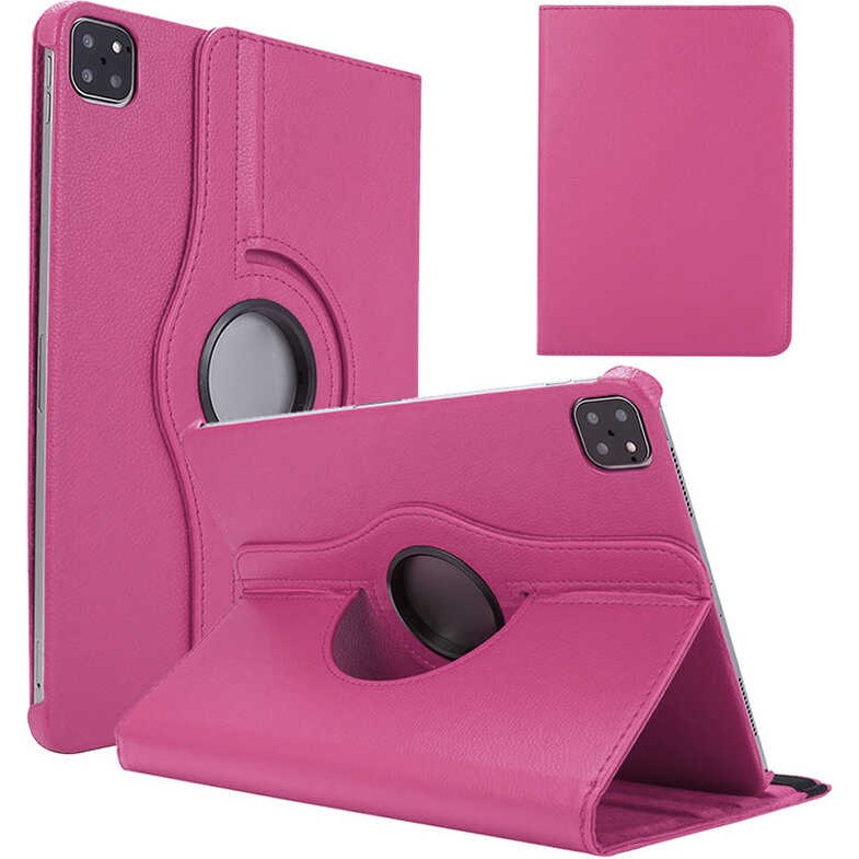 Ceponya Apple iPad Air 10.9 2022 (5.nesil) Dönen Standlı 360 Tablet Kılıf - Pembe Tablet Kılıfı Fiyatı