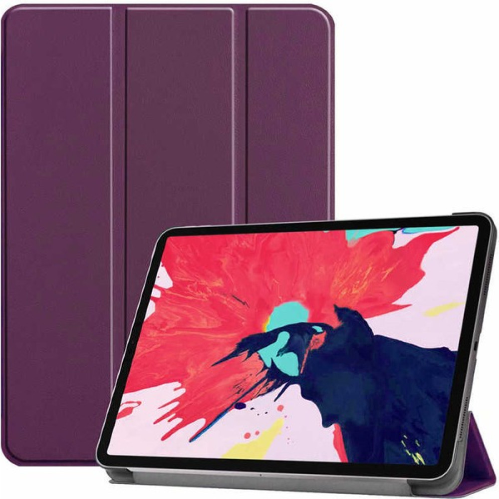 Ceponya Apple iPad Air 10.9 2022 (5.nesil) Smart Cover Standlı 1-1 Tablet Kılıf - Mor Tablet Kılıfı Fiyatı