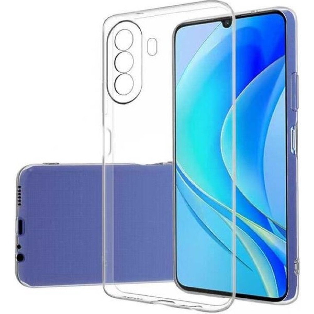 Ceponya Huawei Nova Y70 Kılıf Ince ve Esnek Şeffaf Süper Silikon - Renksiz Cep Telefonu Kılıfı Fiyatı