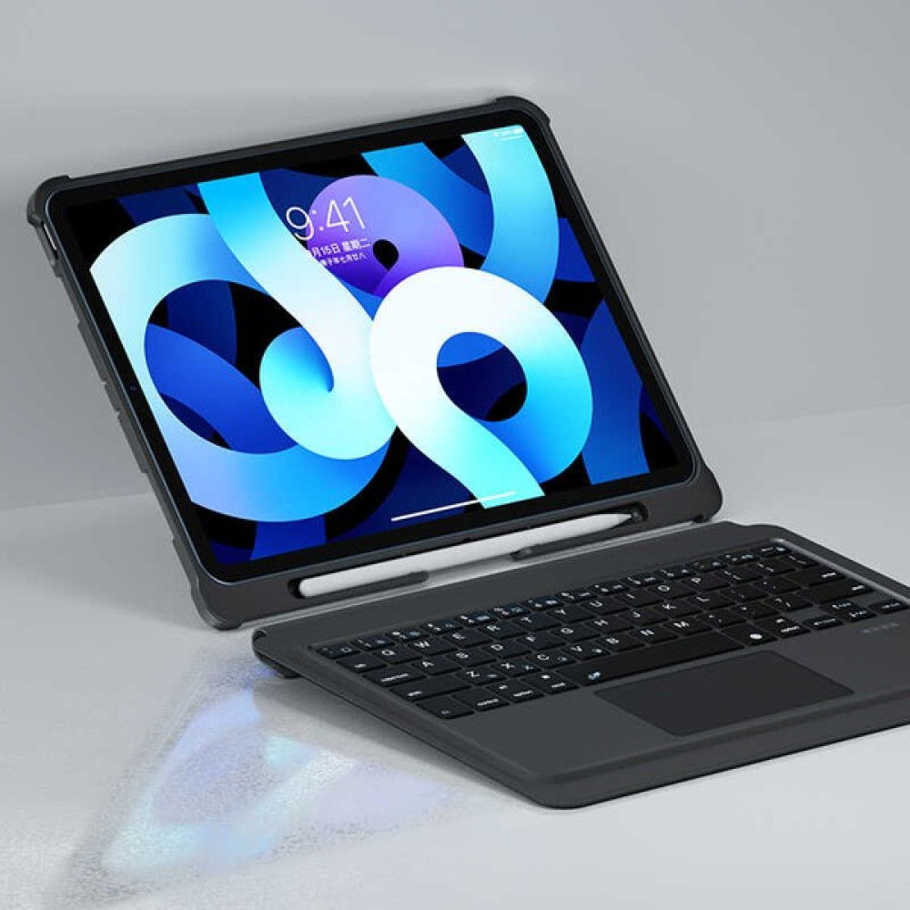 Ceponya iPad 10.2 2021 (9.nesil) Benks Multifunctional Kablosuz Klavyeli Kılıf - Siyah Tablet Kılıfı Fiyatı