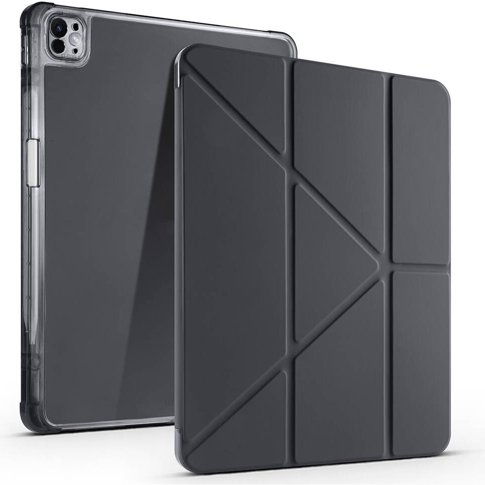 Ceponya iPad Pro 13 2025 M5 Tablet Kılıf Kalem Bölmeli Standlı Lüx Smart Cover - Siyah Tablet Kılıfı Fiyatı
