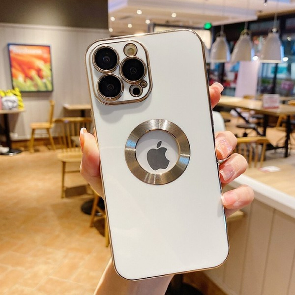 Ceponya Iphone 13 Pro Max Tam Uyumlu Kılıf Parlak Kamera Lens Koruyuculu - Beyaz Cep Telefonu Kılıfı Fiyatı