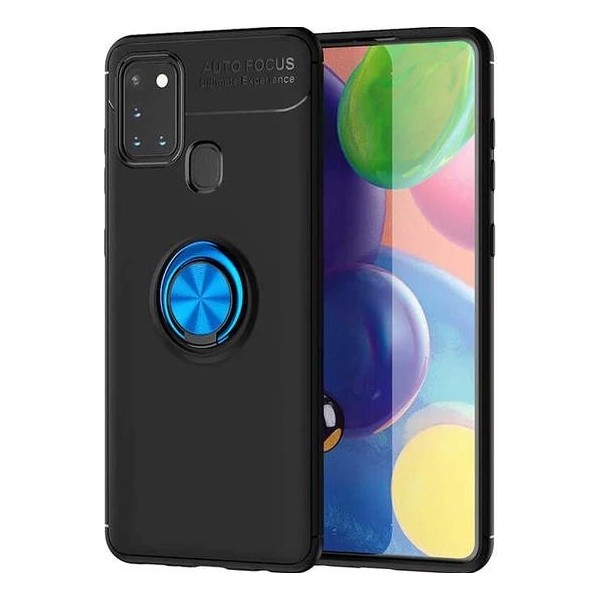 Ceponya Samsung Galaxy M31 Stantlı Manyetik Kamera Korumalı Kılıf - Siyah - Mavi Cep Telefonu Kılıfı Fiyatı
