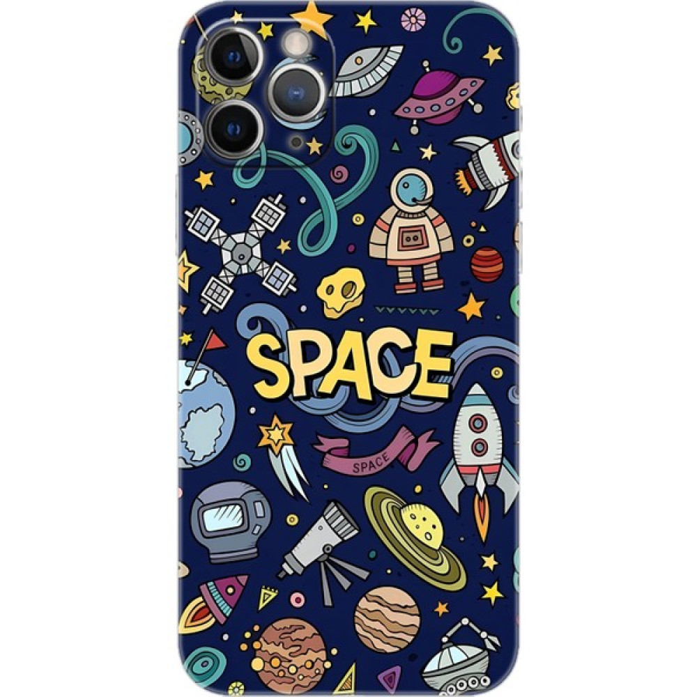 Ceppare Apple iPhone 11 Pro Max Kılıf Desen Baskılı Silikon Space STK:623 - Desenli Cep Telefonu Kılıfı Fiyatı