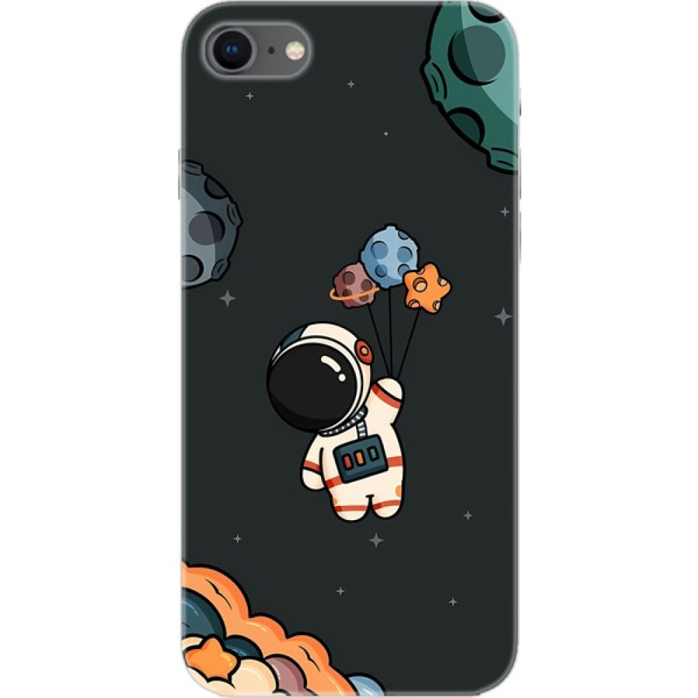 Ceppare Apple iPhone Se 2020 / Se 2022 Kılıf Desen Baskılı Silikon Astronot STK:628 - Desenli - iPhone SE 2020/SE 2022 Cep Telefonu Kılıfı Fiyatı