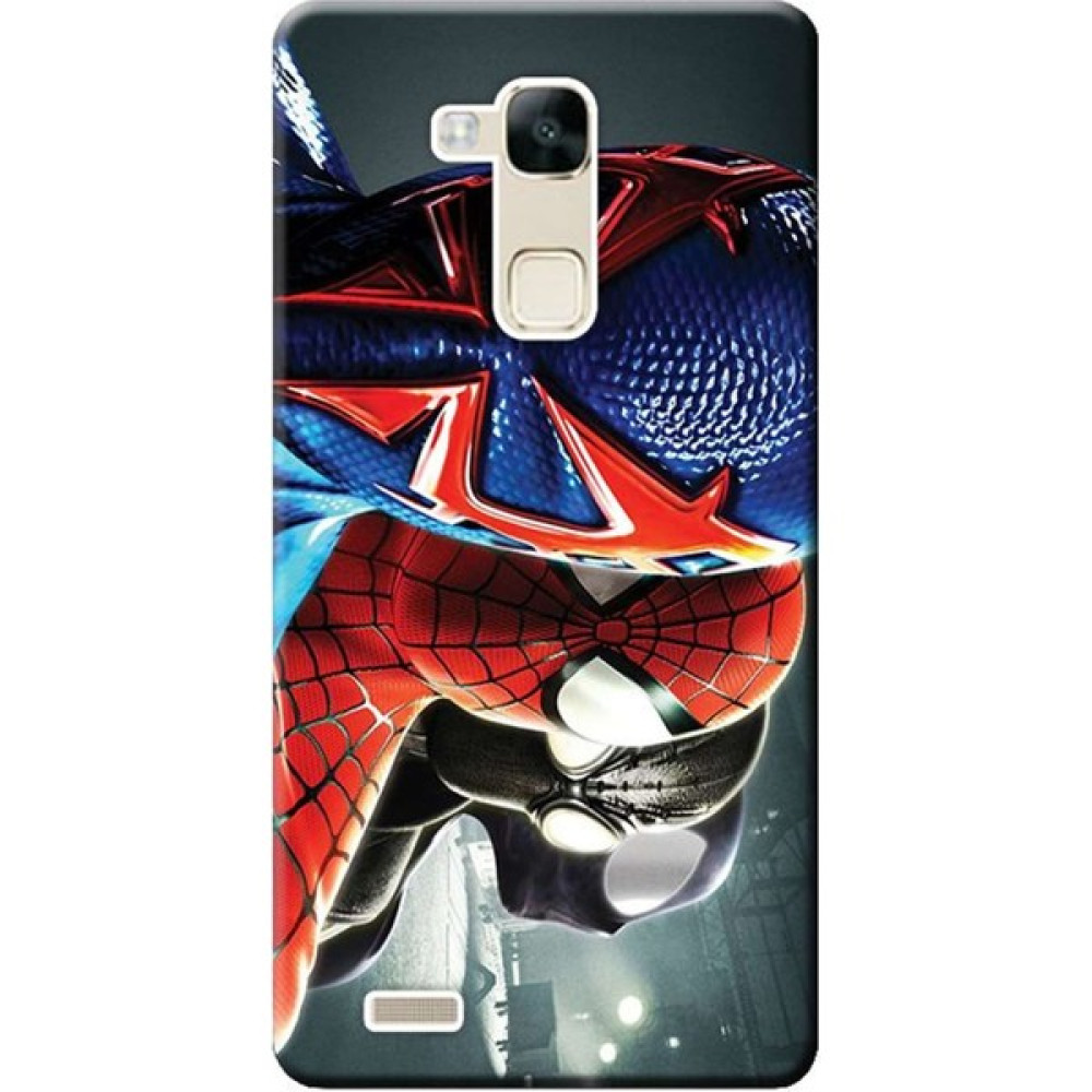 Ceppare Huawei Mate 7 Kılıf Desen Baskılı Silikon Kapak Spiderman STK:253 - Renkli - Huawei Ascend Mate 7 Cep Telefonu Kılıfı Fiyatı