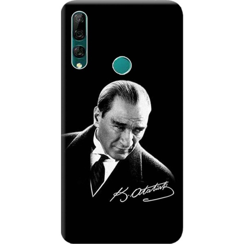 Ceppare Huawei Y9 Prime 2019 Kılıf (STK-L21) Desen Baskılı Silikon Kapak Mustafa Kemal Atatürk STK:390 - Renkli Cep Telefonu Kılıfı Fiyatı