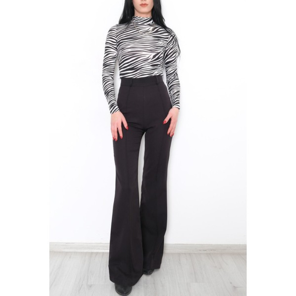 Cepsiz Palazzo Pantolon Siyah - 10589.1247. Bayan Jeans / Kot Pantolon Fiyatı