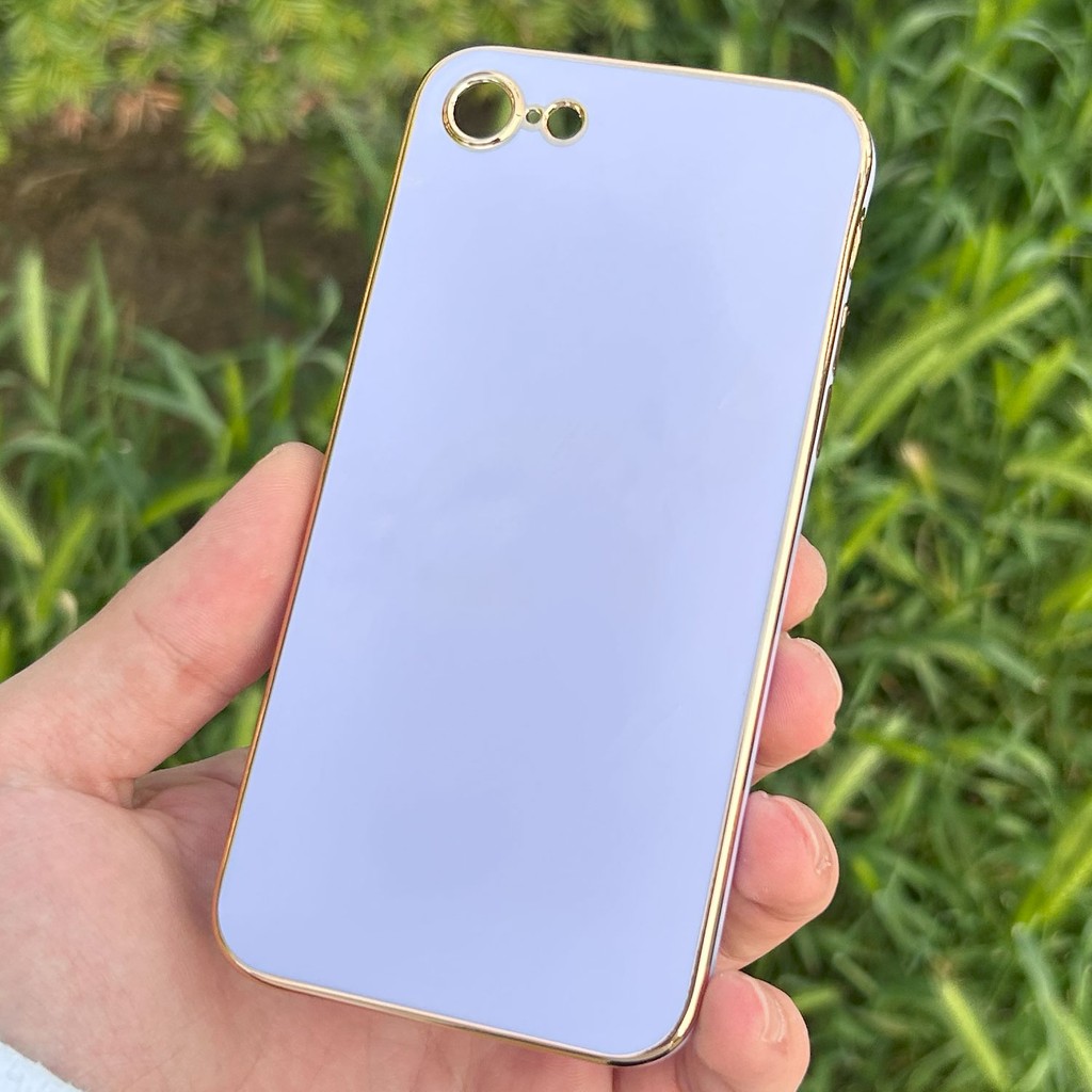 CepStok Apple iPhone 7/8/se 2022 Kılıf Kenar Detaylı Yumuşak Parlak Silikon - iPhone7/8/Se2/3 - Lila Cep Telefonu Kılıfı Fiyatı