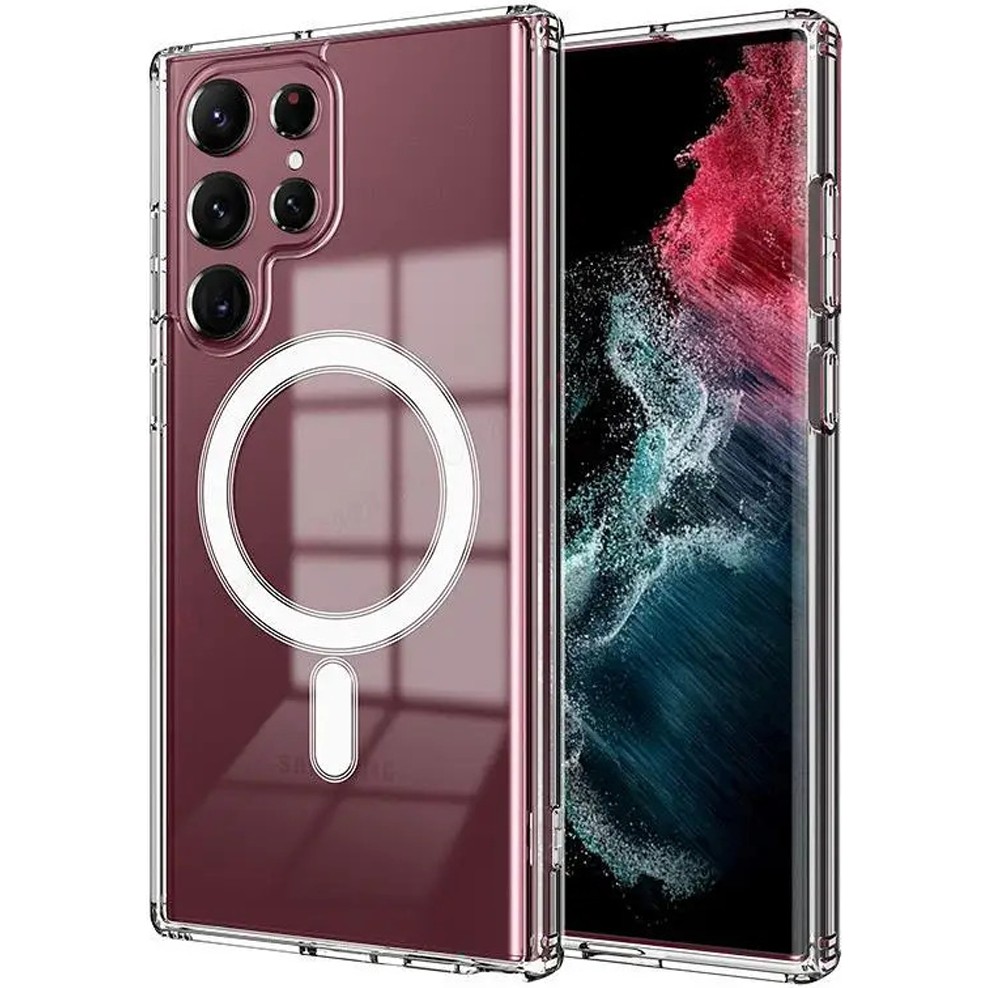 CepStok Samsung Galaxy S22 Ultra Magsafe Özellikli Şeffaf Telefon Kılıfı Cep Telefonu Kılıfı Fiyatı