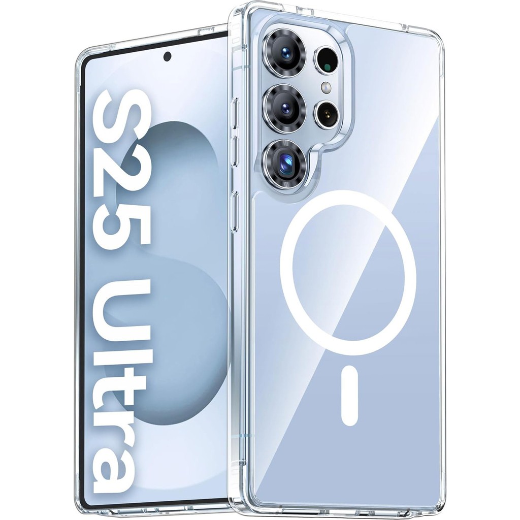CepStok Samsung Galaxy S25 Ultra Magsafe Özellikli Şeffaf Telefon Kılıfı Cep Telefonu Kılıfı Fiyatı
