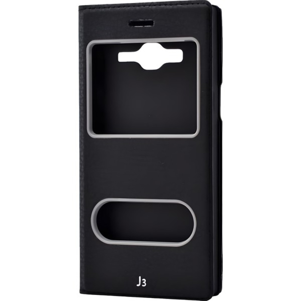Cepustik Telefon Aksesuarları Galaxy J3 Kılıf Dolce Kapaklı Kılıf - Siyah Cep Telefonu Kılıfı Fiyatı