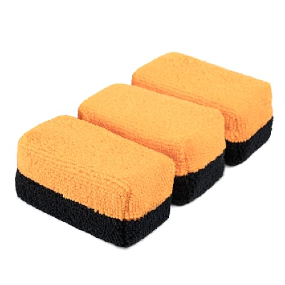 Cerakote Premium Microfiber Applicator (Pack of 3) - Quality Microfiber Material - Washable and Reusable - Perfect for Car Coating Application