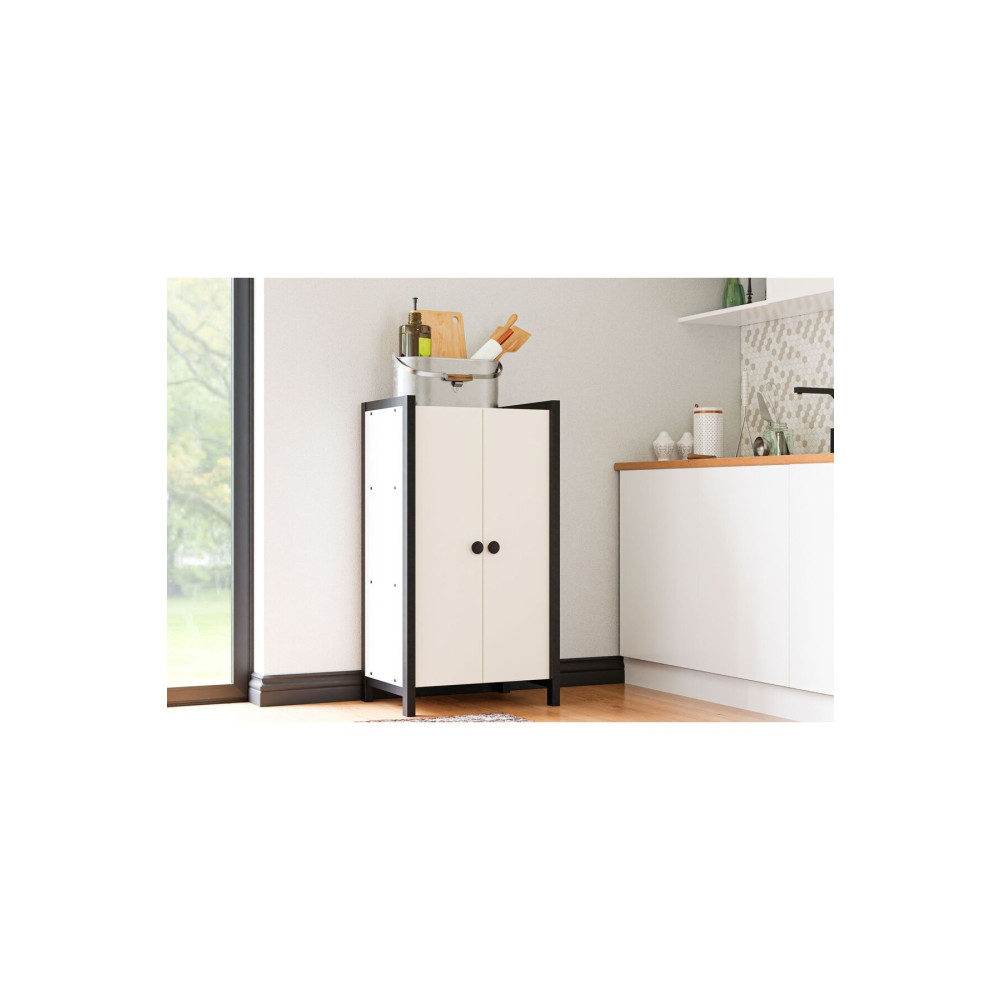 Ceramical Dl1 60x110 Cm Metal Çok Amaçlı Dolap - Beyaz Mutfak Dolabı / Mobilyası Fiyatı