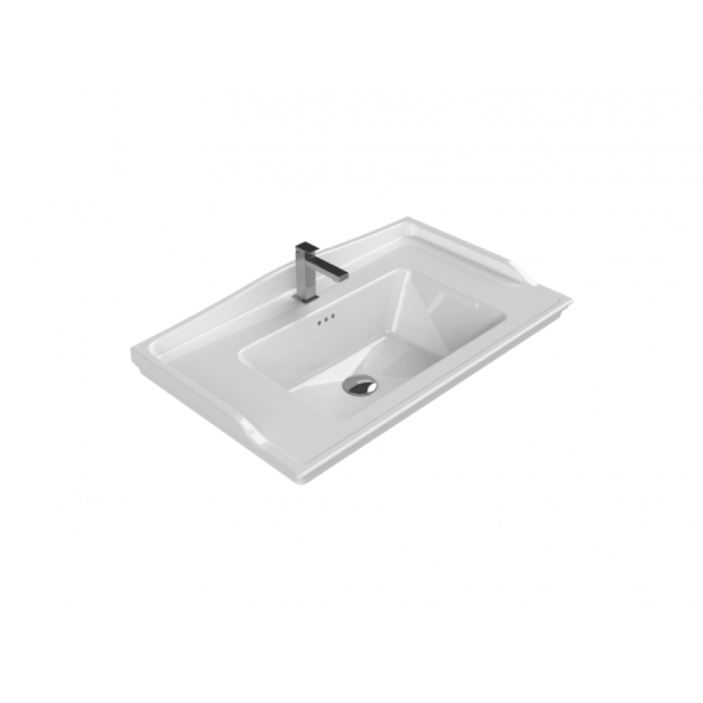 Cerastyle Turkuaz Kapadokya Etajerli Lavabo 80X48 Cm Lavabo Fiyatı