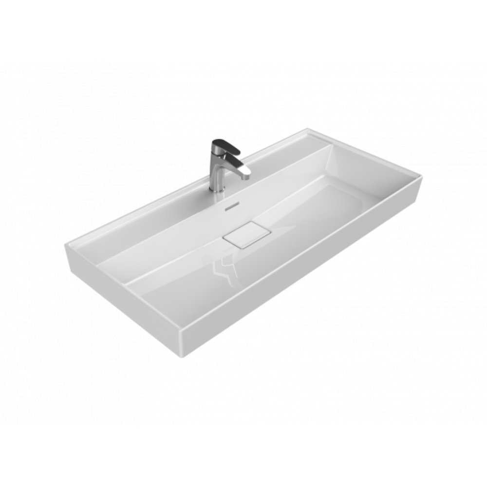 Cerastyle Turkuaz Sharp Etajerli Lavabo 100X48 Cm Lavabo Fiyatı