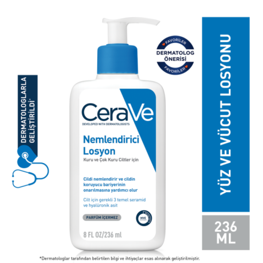 Cerave 236 Ml Moisturising Lotion Nemlendirici Losyon Vücut Losyonu ve Nemlendiricileri Fiyatı