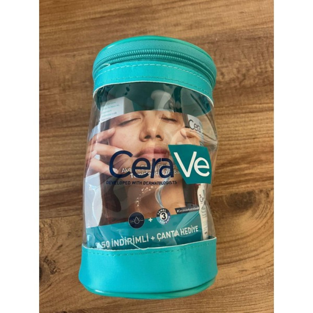 Cerave Akne Eğimli Temizleyici Yüz Bakım Jeli Çanta Hediyeli Cilt Temizleme ve Peeling Fiyatı