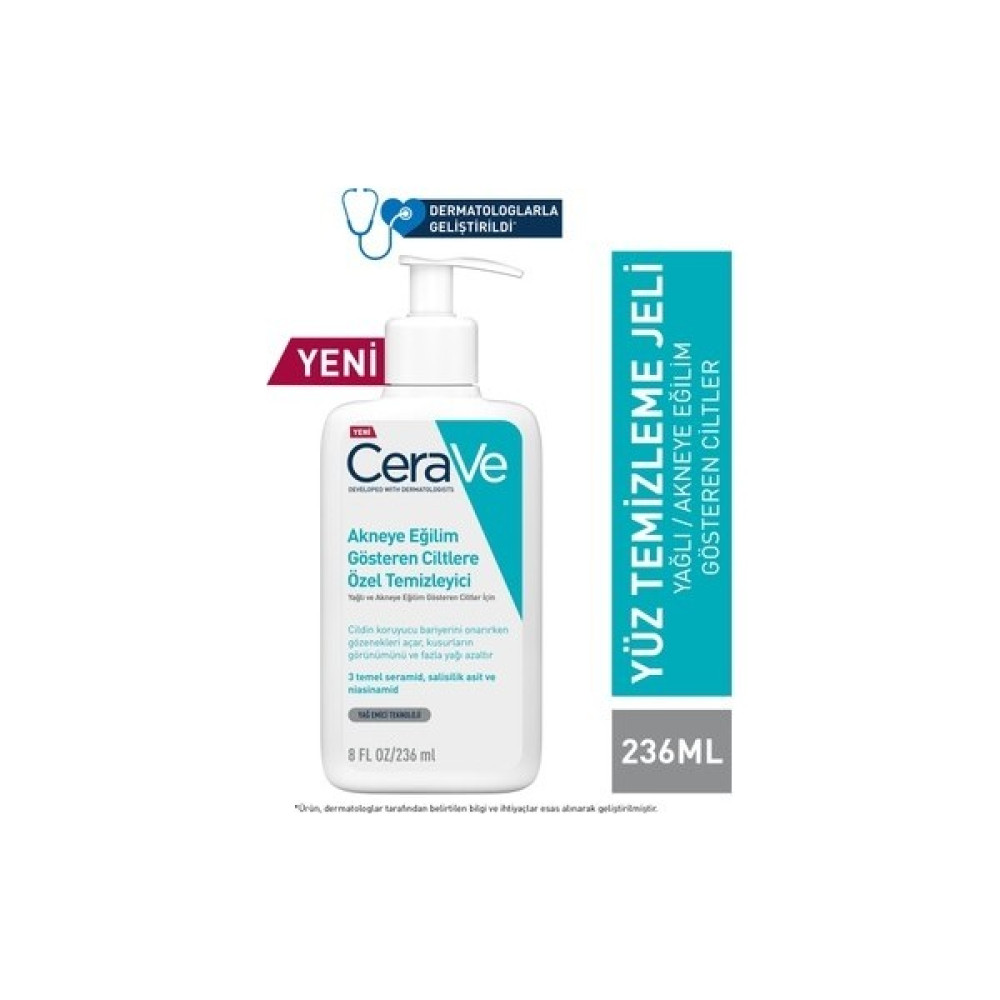 Cerave Akneli Ciltelere Öze Temizleyici 236 ml Makyaj Temizleyicileri Fiyatı