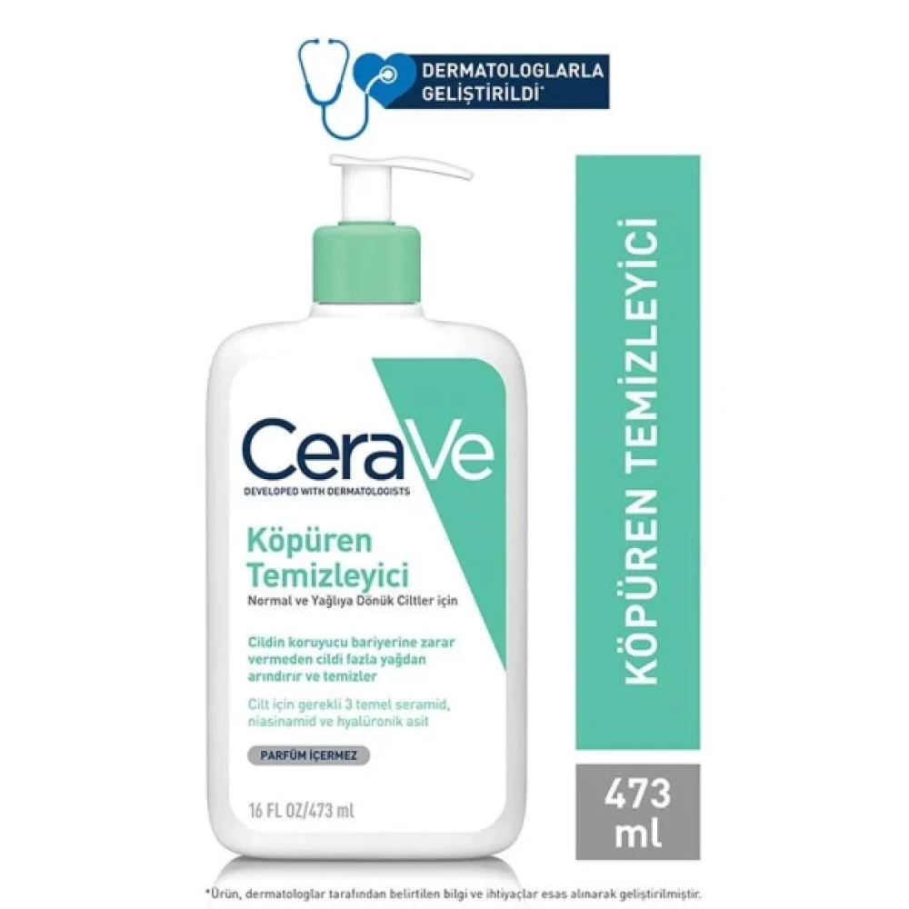 Cerave Foaming Cleanser Kopuren Temizleyici 473 Ml Cilt Temizleme ve Peeling Fiyatı