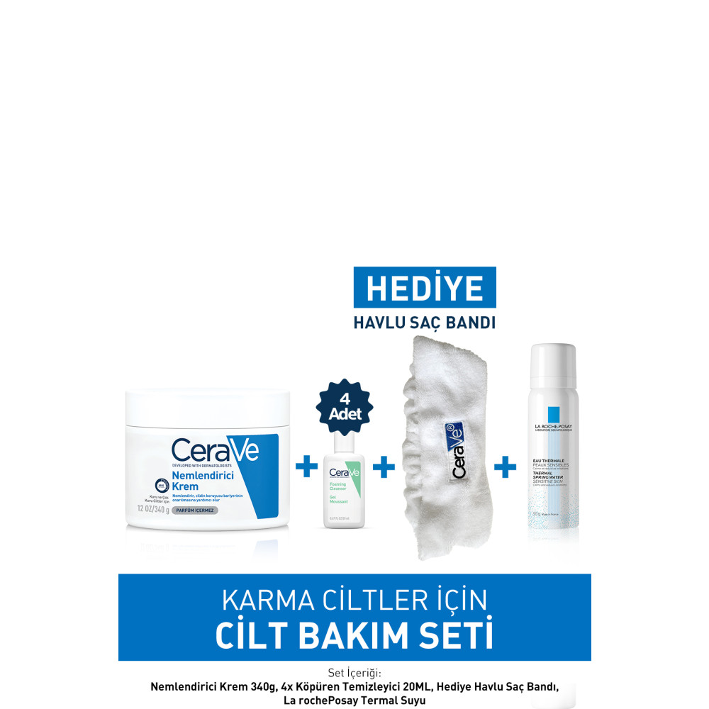 CeraVe karma ciltler için uzman cilt bakım seti Cilt Temizleme ve Peeling Fiyatı