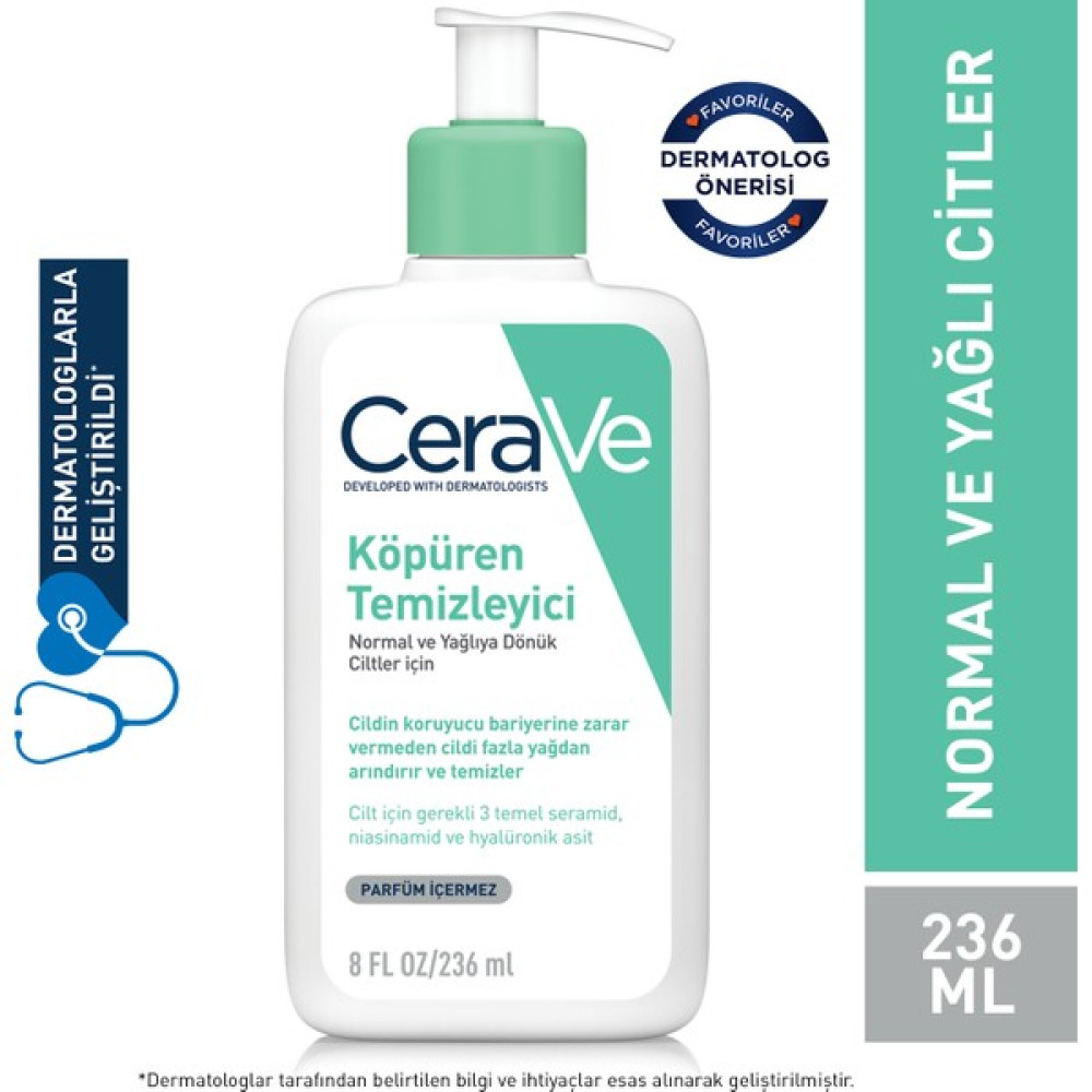 Cerave Köpüren Temizleyici 236 ml K99200 Cilt Temizleme ve Peeling Fiyatı
