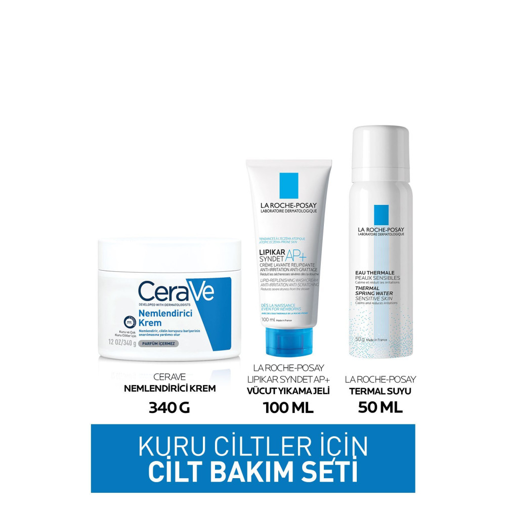 CeraVe Kuru Ciltler Için Cilt Bakım Seti Cilt Temizleme ve Peeling Fiyatı