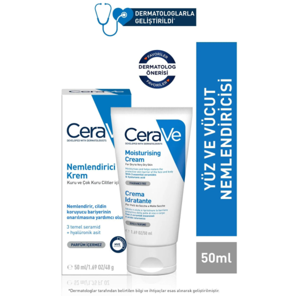 Cerave Nemlendici Krem Kuru Ciltler 50 Ml Vücut Losyonu ve Nemlendiricileri Fiyatı