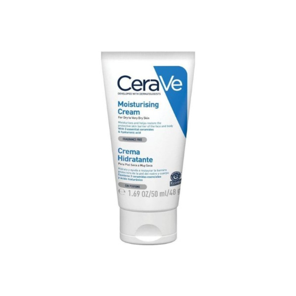 CeraVe Nemlendici Krem Kuru Ciltler Seramid ve Hyalüronik Asit Içerikli Yüz Vücut 50ML 3337875597371 Nemlendiriciler Fiyatı