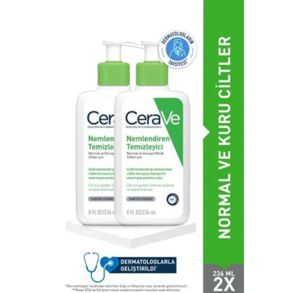 Cerave Nemlendiren Temizleyici 2X 236 Ml Vücut Losyonu ve Nemlendiricileri Fiyatı