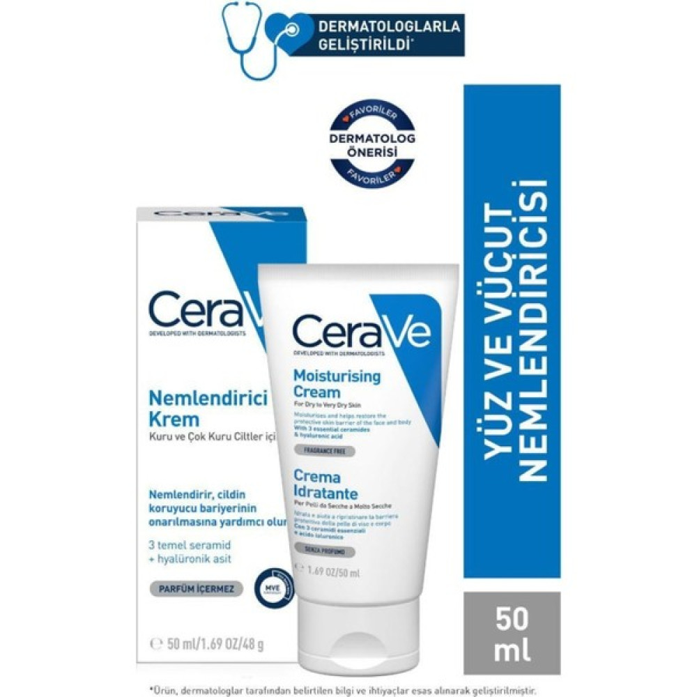 Cerave Nemlendırıcı Cream Çok Kuru Cilt 50 ml Nemlendiriciler Fiyatı