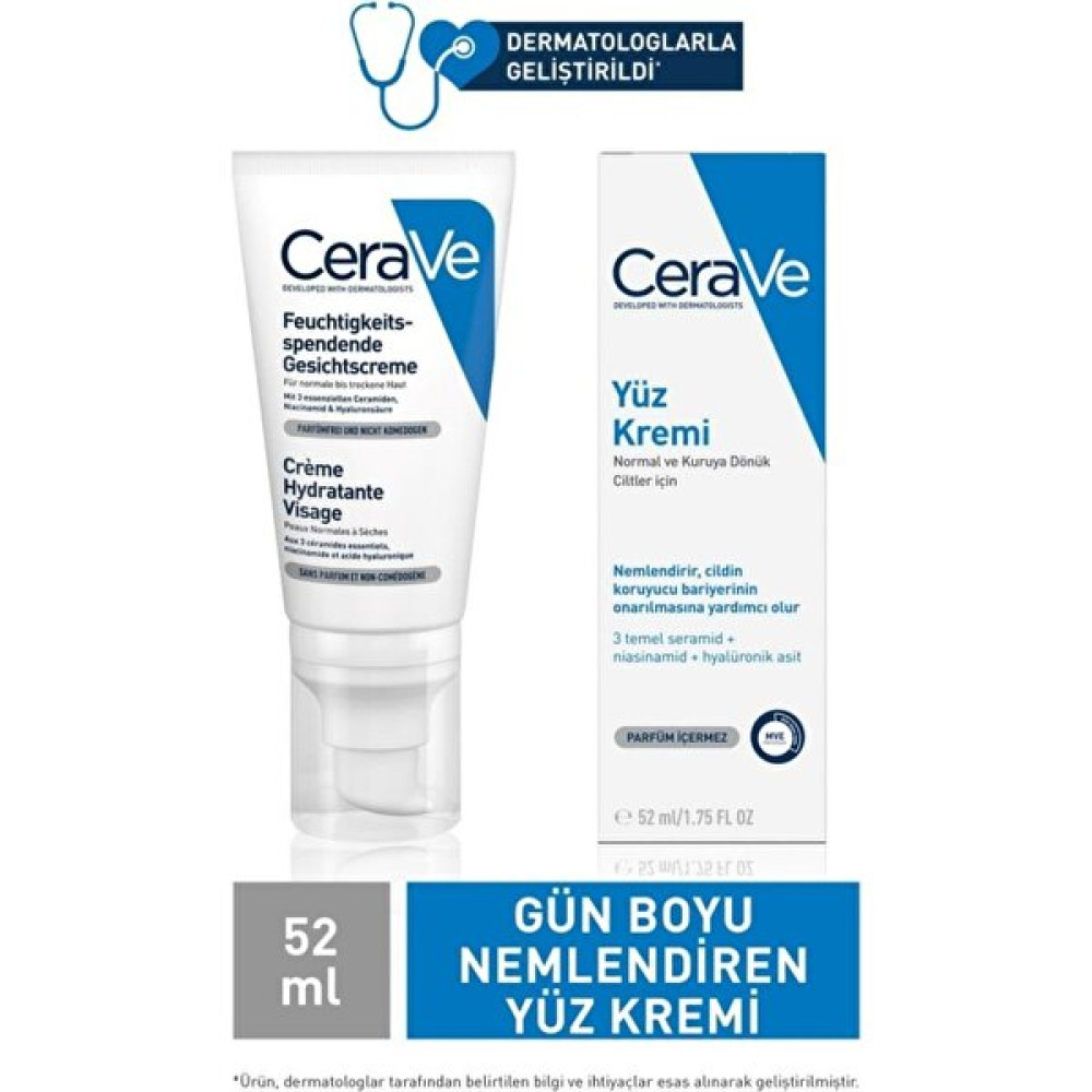 Cerave Nemlendirici Yüz Kremi 52 ml Nemlendiriciler Fiyatı