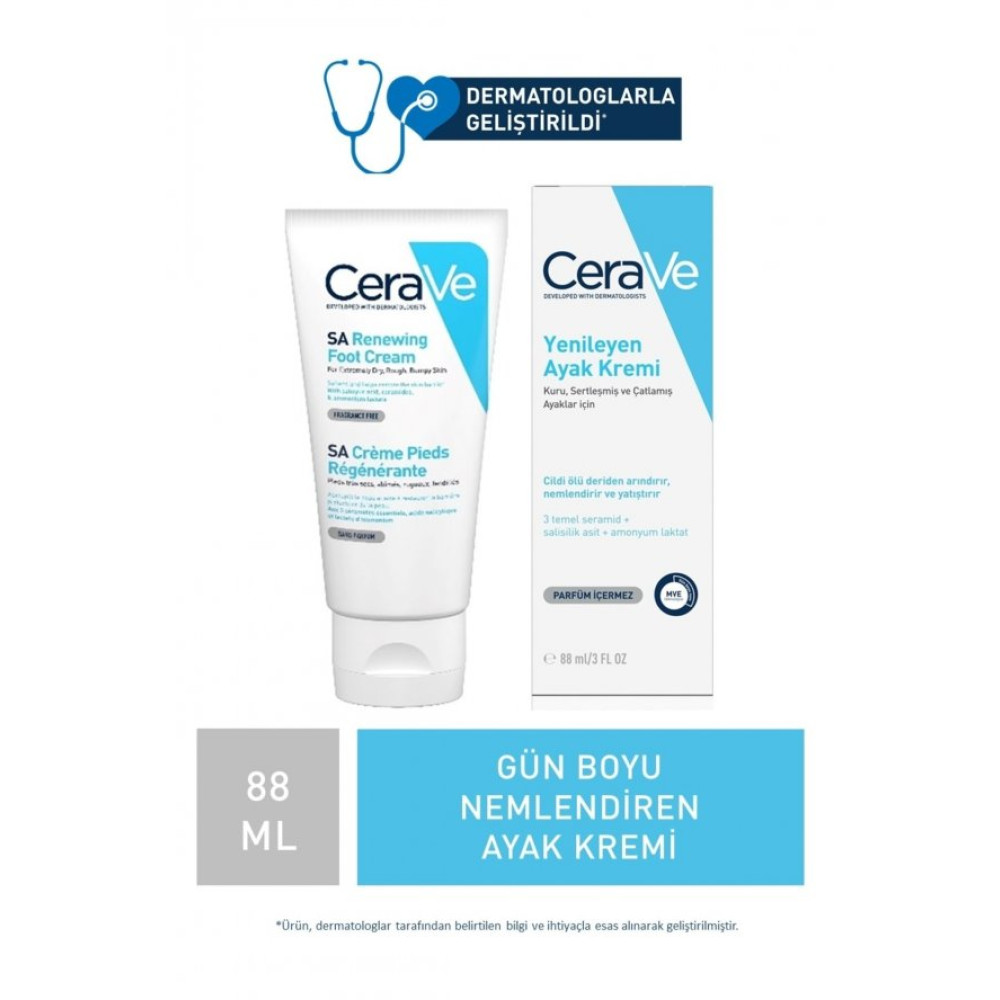 Cerave Sa Renewing Foot Cream 88 Ml - Yenileyici Ayak Krem Vücut Losyonu ve Nemlendiricileri Fiyatı