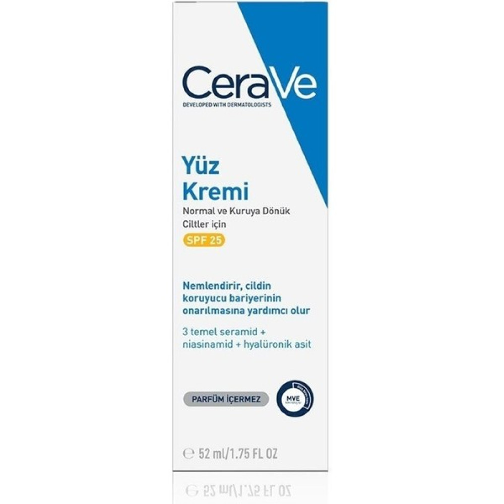 Cerave Yüz Kremi Spf 25+ 52 ml Cilt Temizleme ve Peeling Fiyatı